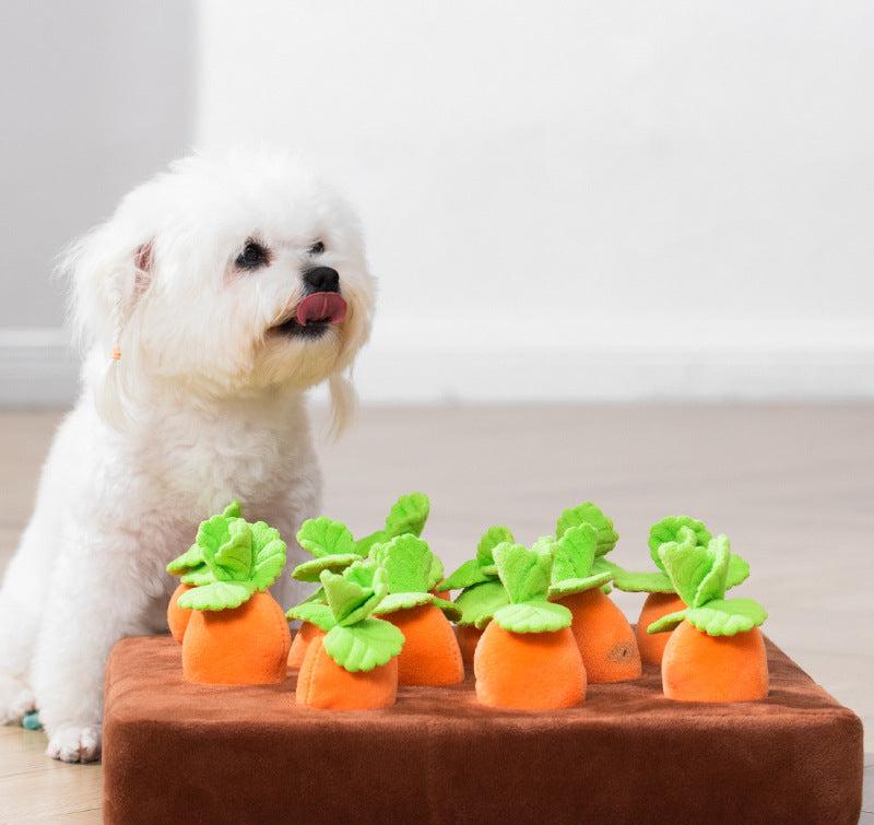 Interactive Carrot Pulling Toy | Fun Puzzle Game for Dogs & Cats