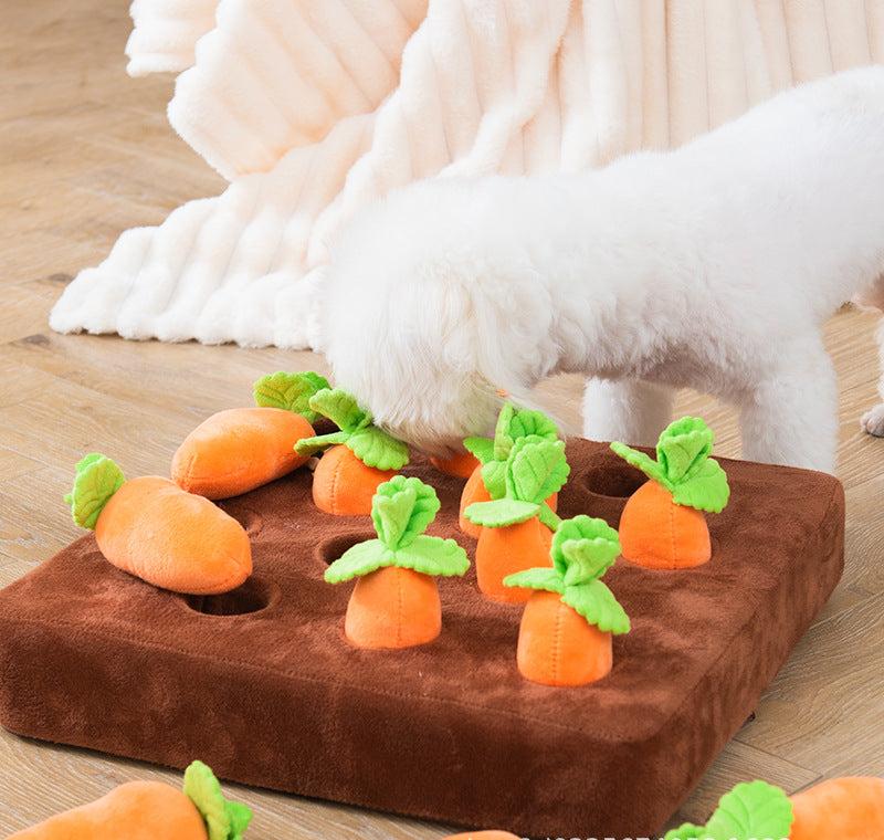 Interactive Carrot Pulling Toy | Fun Puzzle Game for Dogs & Cats